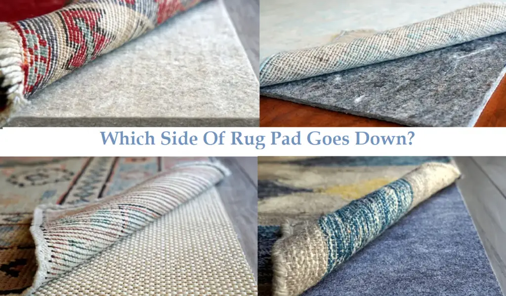 Which Side Of Rug Pad Goes Down?